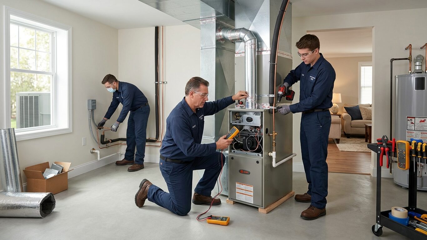 Professional residential HVAC services in South Hempstead for new system installation